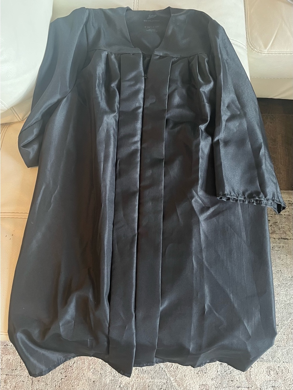 Classic Black Academic Graduation Gown